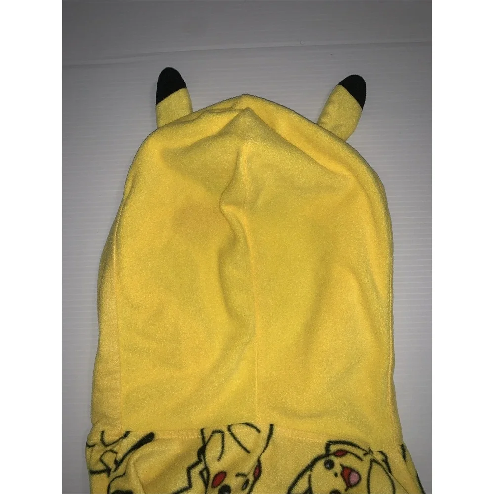 Pokemon Pikachu Hoodie Union Suit One Piece Pajamas 14-16 Boys Costume Cosplay